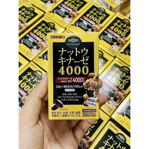 Viên Phòng Ngừa Đột Quỵ Orihiro Nattokinase 4000FU 60 Viên