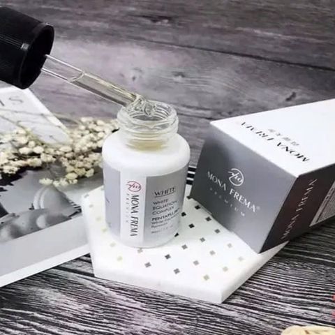 Bộ Đôi Serum Trị Nám Mona Frema - Serum White & White-Equation Reinforcing Concentrate Giúp Da Trắng Sáng, Mờ Nám Hiệu Quả