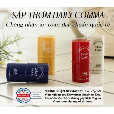 Nước Hoa Sáp Daily Comma Solid Perfume - Hương Ngọt Ngào, Lưu Hương Lâu, Tiện Lợi Dùng Mọi Lúc