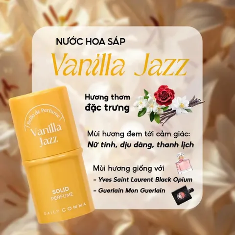 Nước Hoa Sáp Daily Comma Solid Perfume - Hương Ngọt Ngào, Lưu Hương Lâu, Tiện Lợi Dùng Mọi Lúc