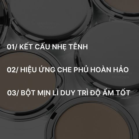 Phấn Phủ Kiềm Dầu 3CE Makeup Fix Powder 9g - Tạo Lớp Trang Điểm Lâu, Mịn Màng Tự Nhiên, Dưỡng Ẩm Da