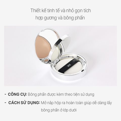 Phấn Phủ Kiềm Dầu 3CE Makeup Fix Powder 9g - Tạo Lớp Trang Điểm Lâu, Mịn Màng Tự Nhiên, Dưỡng Ẩm Da