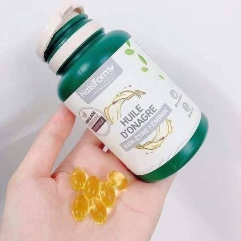 Viên Uống Tinh Dầu Hoa Anh Thảo Nat&Form 200 Viên - Hỗ Trợ Sức Khỏe và Làm Đẹp Từ Bên Trong, Giúp Cân Bằng Nội Tiết Tố