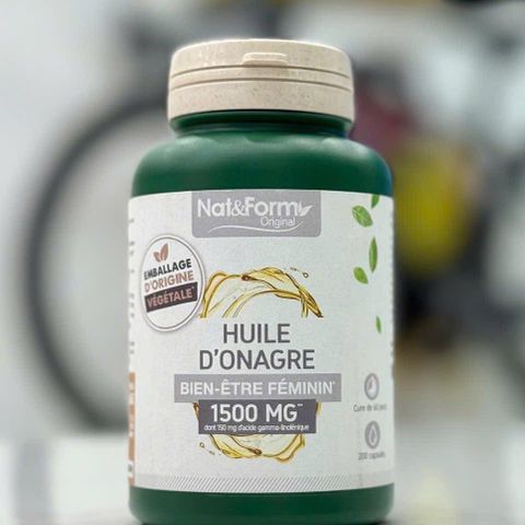 Viên Uống Tinh Dầu Hoa Anh Thảo Nat&Form 200 Viên - Hỗ Trợ Sức Khỏe và Làm Đẹp Từ Bên Trong, Giúp Cân Bằng Nội Tiết Tố