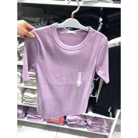 Áo Thun Tăm Gu Nhật Bản Nữ - Chất Liệu Cao Cấp, Dáng Đuôi Tôm Thời Trang, Nhiều Màu S M L XL, Hàng Chính Hãng Taobao