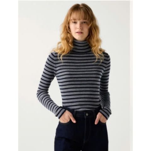 Áo len lông cừu cao cổ Merino UNI - Thời trang nữ cao cấp mềm mại, ấm áp, phong cách Nhật Bản - Size S M L