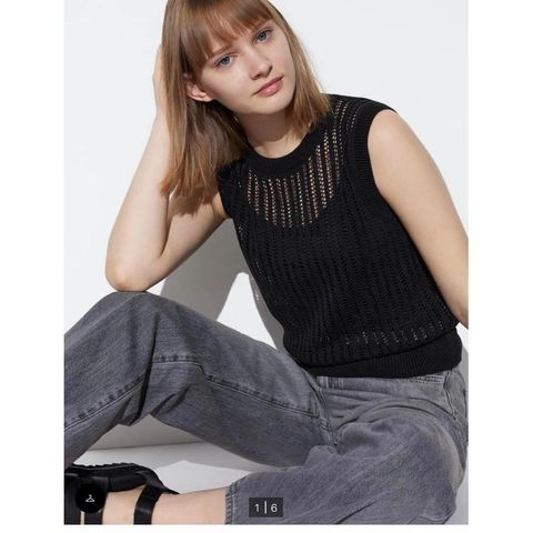 Áo len lưới ba lỗ nữ Uni Japan - Thời trang hè thoáng mát, đa kiểu phối với áo bralette, nhiều màu sắc thời thượng