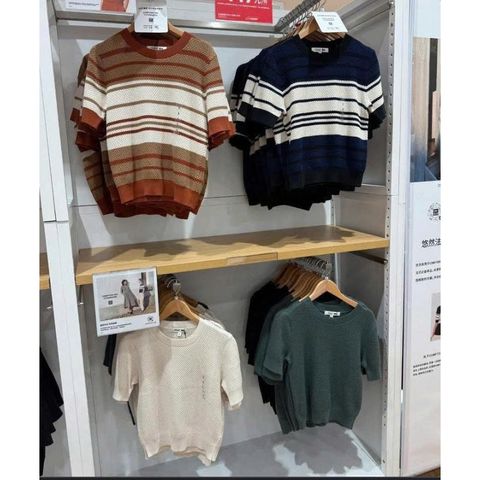 Áo Len Tay Ngắn Vải Cotton Dáng Popcorn - Thời Trang Nữ Xinh Xắn Phù Hợp Mọi Dịp, Mix Đẹp Với Quần Short, Váy