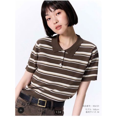 Áo len polo cộc tay Gu Japan - Thời trang nữ trẻ trung, đẹp mắt, phù hợp cho đi chơi và đi làm, nhiều màu sắc lựa chọn.