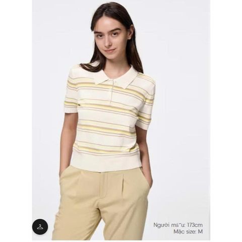 Áo len polo cộc tay Gu Japan - Thời trang nữ trẻ trung, đẹp mắt, phù hợp cho đi chơi và đi làm, nhiều màu sắc lựa chọn.