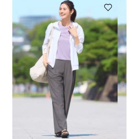 Áo thun chất làm mát Airism dáng ngắn Uni Japan