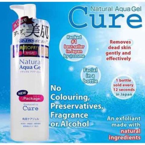 Gel Tẩy Da Chết Cure Natural Aqua 250ml