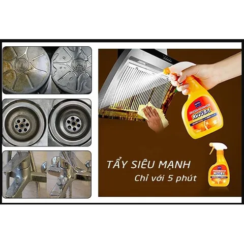 Chai Dung Dịch Tẩy Siêu Mạnh Daichi 400ml - Tẩy Sạch Đa Năng An Toàn Cho Nhà Bếp Nhật Bản, Xử Lý Vết Bẩn Cứng Đầu