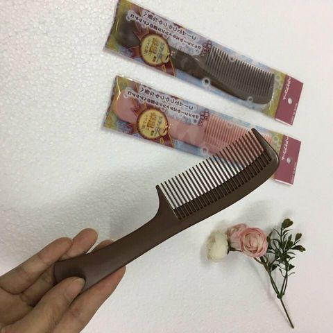 Lược Dưỡng Tóc Suôn Mềm Nhật Bản - Lược Chải Bơ Hạt Mỡ Giúp Dưỡng Ẩm và Massage Da Đầu, Kích Thích Mọc Tóc