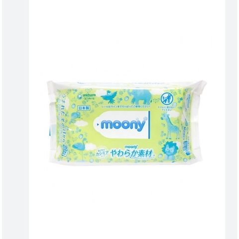 Khăn Giấy Ướt Moony 76 Tờ - Vệ Sinh Da Bé Giai Đoạn Sơ Sinh An Toàn, Tự Nhiên và Không Hóa Chất – Sản Phẩm Nhật Bản