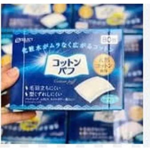 Set 2 Hộp Bông Tẩy Trang Cotton Puff Nhật Bản - 80 Miếng Hộp Cho Chăm Sóc Da - S Select Hàng Nội Địa Chính Hãng