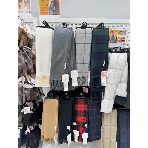 Khăn Choàng Heattech Siêu Nhẹ Unisex Uniqlo - Khăn Giữ Nhiệt 180cm Hàng Nhật Bản Cho Cả Nam Nữ & Trẻ Em
