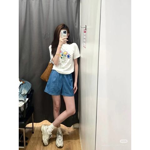 Quần Short Cotton Nữ Lưng Chun Uni - Thời Trang Basic Năng Động, Phong Cách Hot Trend Cho Mùa Hè