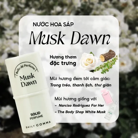 Nước Hoa Sáp Daily Comma Solid Perfume - Hương Ngọt Ngào, Lưu Hương Lâu, Tiện Lợi Dùng Mọi Lúc 395945
