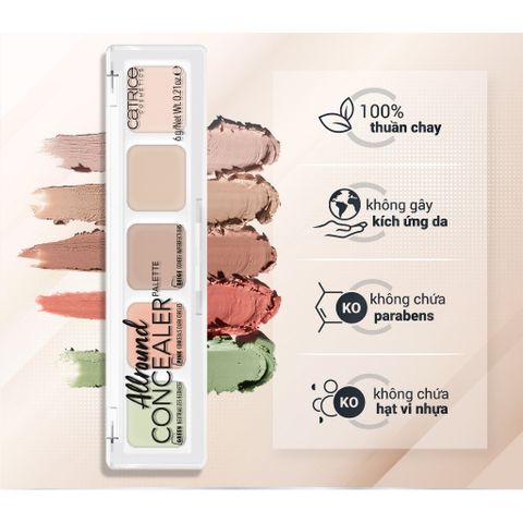 Kem Che Khuyết Điểm Đa Năng Catrice Allround 5 Màu 6g - Che Mụn, Thâm, Bọng Mắt, Tạo Khối, Lớp Nền Tự Nhiên