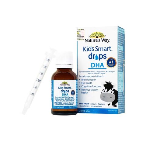 Nature's Way Kids Smart Drops DHA 20ml - Bổ sung DHA, EPA cho sự phát triển trí não và thị lực trẻ nhỏ