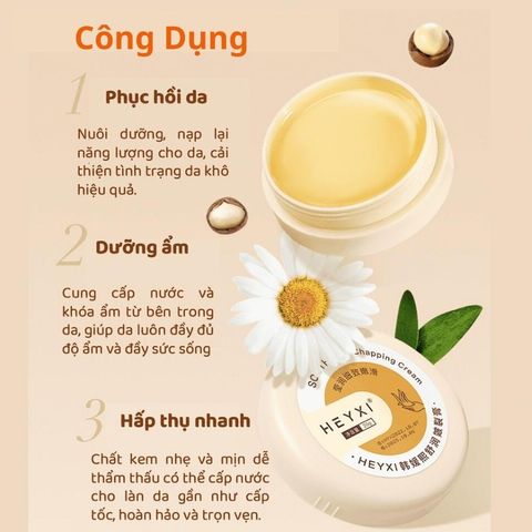 Kem Dưỡng Ẩm Chống Nứt Nẻ Gót Chân HEYXI 20gr - Giúp Da Mềm Mịn, Ngừa Nứt Nẻ Hiệu Quả, Hàng Chính Hãng, Giao Hàng Miễn Phí