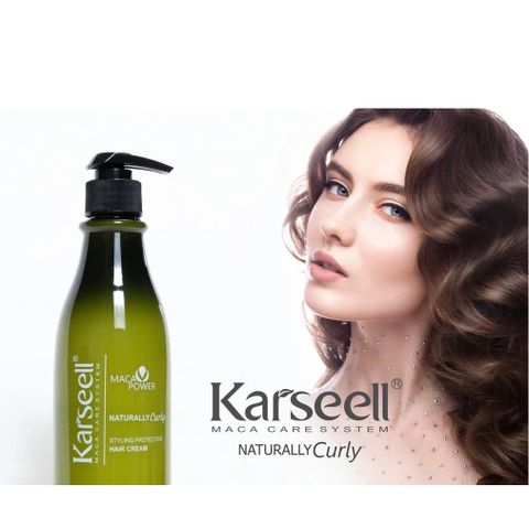 Gel Giữ Nếp Tóc Xoăn Karseell Curly Cream 500ml - Dưỡng Tóc Uốn Xoăn, Tạo Kiểu Tự Nhiên, Hương Nước Hoa Sang Trọng, Chính Hãng Italy
