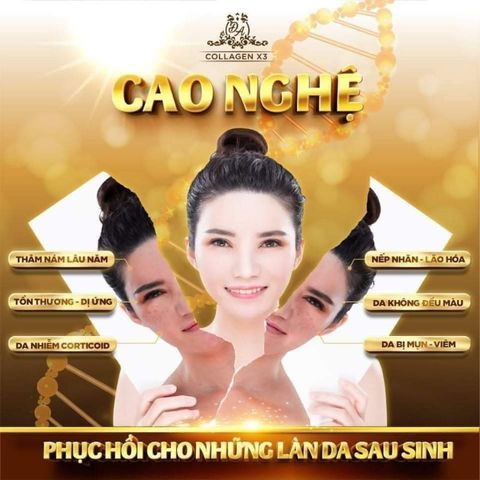 Cao Nghệ Đông Anh Collagen X3 50gr - Kem Dưỡng Da Trắng Sáng, Phục Hồi Da Chuyên Sâu, Làm Mờ Mụn, Nám, Thâm, Giúp Da Trẻ Hóa