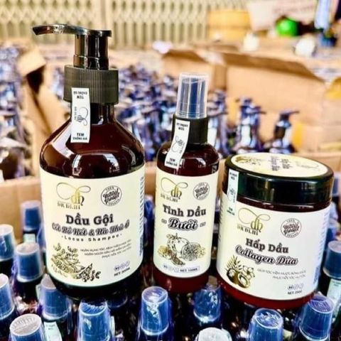 Combo 3 Chai Dầu Gội, Dầu Xả và Xịt Bồ Kết Hà Thủ Ô, Dừa Dr DIHI Hỗ Trợ Mọc Tóc, Giảm Rụng Tóc, Tóc Dài Nhanh 2024