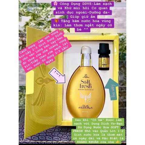 Dung Dịch Vệ Sinh Phụ Nữ Đông Anh 120ml Soft Fresh Collagen X3 Giúp Ngăn Mùi - Dưỡng Ẩm