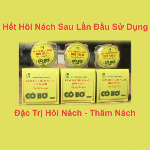 Combo 3 Hộp Kem Khử Hôi Nách & Thâm Nách Cô Bơ - Giúp Nách Trắng Sáng, Không Mùi Hôi, An Toàn Cho Phụ Nữ Mang Thai và Trẻ Em