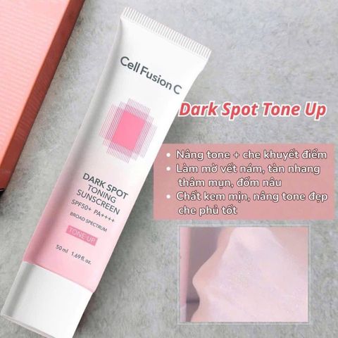 Kem Chống Nắng Nâng Tone Cell Fusion C Dark Spot Toning Sunscreen 50ml - Chống Nắng, Dưỡng D  da, Phù Hợp Cho Da Nhạy Cảm, Không Bóng Nhờn