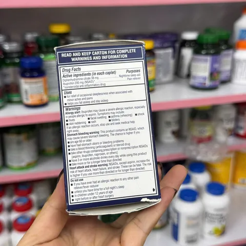Viên uống Advil PM 120 viên - Giảm đau, hỗ trợ ngủ ngon, giảm đau cơ, đau đầu, đau lưng vào ban đêm, sản phẩm người lớn