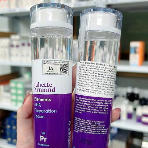 Toner AHA Tái Sinh & Dưỡng Ẩm JULIETTE ARMAND 210ml - Giúp Sáng Da Mịn Màng, Chống Lão Hóa, Phù Hợp Mọi Loại Da