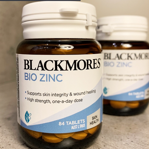 Viên Uống Kẽm Blackmores Bio Zinc 84 Viên - Bổ Sung Kẽm và Vitamin C Tăng Cường Miễn Dịch và Sức Khỏe Da