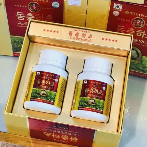 Viên uống Đông Trùng Hạ Thảo Bio Apgold - Tăng cường sức đề kháng, hỗ trợ sức khỏe, phục hồi thể lực - Hộp 2 x 60 viên