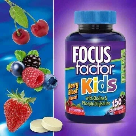 Viên uống bổ não cho trẻ em Focus Factor For Kids 150 Viên - USA - Mẫu mới 
