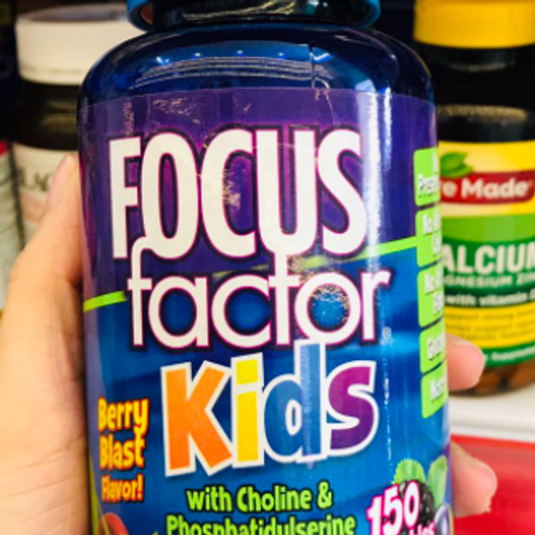 Viên uống bổ não cho trẻ em Focus Factor For Kids 150 Viên - USA - Mẫu mới 