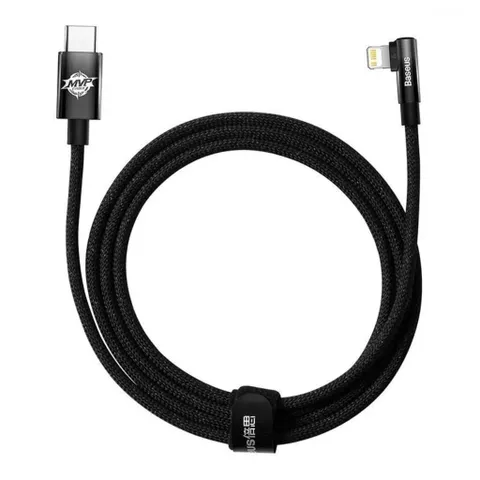 Cáp Sạc Nhanh Baseus MVP 2 90 Độ Lightning cho iPhone - Dây Chuyên Dụng Chơi Game, 20W, Tốc Độ Cao, Siêu Bền