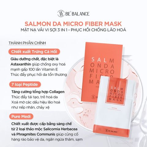 Hộp 10 Miếng Mặt Nạ Vải Vi Sợi Bebalance Microfiber Mask Làm Đẹp Da Chuyên Sâu
