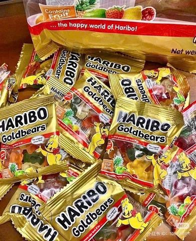 Kẹo dẻo Haribo Goldbears 500g - Kẹo trái cây mềm dẻo Tách lẻ - Món ăn vặt hoàn hảo cho mọi lứa tuổi