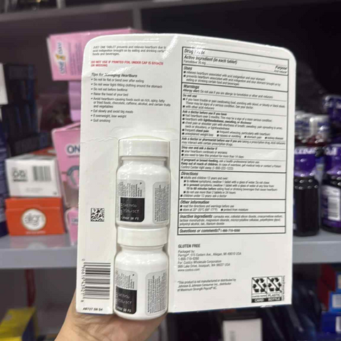 Viên Uống Kiểm Soát Axit Dạ Dày Kirkland Signature 20mg - Giảm Nóng Rát, Đầy Hơi, Ợ Chua - Hỗ Trợ Tiêu Hóa 250 Viên