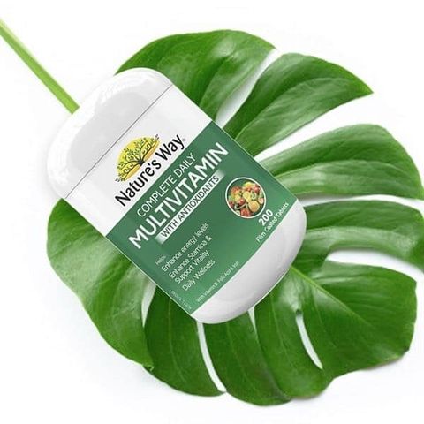 Vitamin Tổng Hợp Nature’s Way Complete Daily Multivitamin 200 Viên - Bổ Sung Vitamin và Khoáng Chất Thiết Yếu, Tăng Cường Sức Khỏe Tổng Thể