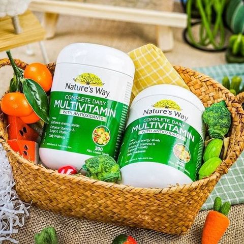 Vitamin Tổng Hợp Nature’s Way Complete Daily Multivitamin 200 Viên - Bổ Sung Vitamin và Khoáng Chất Thiết Yếu, Tăng Cường Sức Khỏe Tổng Thể