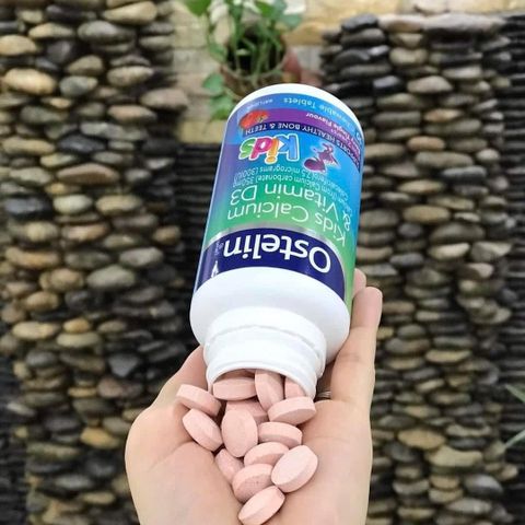 Viên Uống Canxi Cho Bé Ostelin Calcium + Vitamin D3 90 Viên - Tăng Cường Xương Khỏe Mạnh, Hỗ Trợ Phát Triển Cho Trẻ Em 1-12 Tuổi