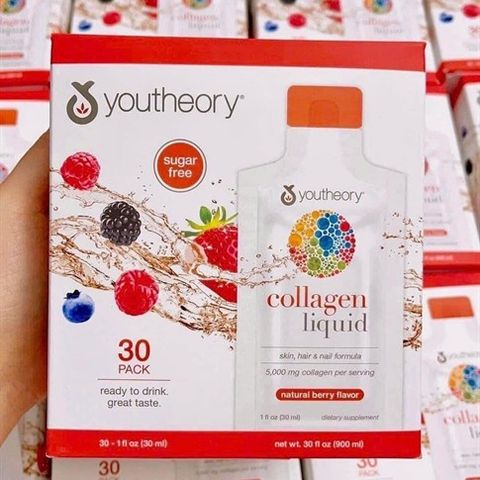 Nước Uống Collagen Youtheory 30 Gói - Giải Pháp Làm Đẹp Da, Tóc, Móng Từ Bên Trong, Mỹ Phẩm Chức Năng Chất Lượng Cao