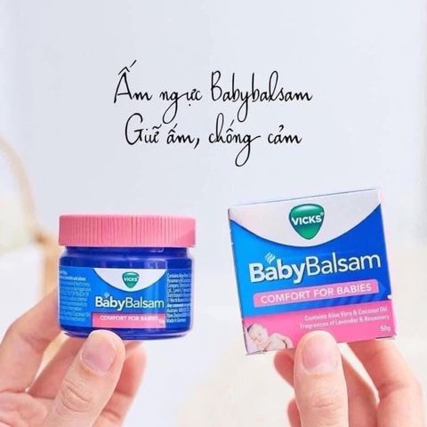 Dầu Vicks Baby Balsam - Dầu Bôi Giữ Ấm Ngực Cho Trẻ Em Từ 3 Tháng Đến 5 Tuổi, Chống Ho Ngạt Mũi, Giúp Ngủ Ngon