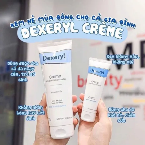 (Hàng công ty) Kem Dưỡng Ẩm Dexeryl 50g - Dưỡng Da Khô Nẻ, ổn Cho Trẻ Sơ Sinh Và Người Lớn, Giảm Mẩn Đỏ Và Ngứa Rát Da chính hãng