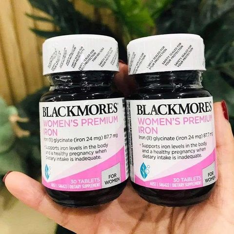 Viên Uống Sắt Blackmores Premium Iron cho Phụ Nữ - 30 Viên Bổ Sung Sắt, Vitamin C và B, Tăng Cường Sức Khỏe và Hệ Miễn Dịch