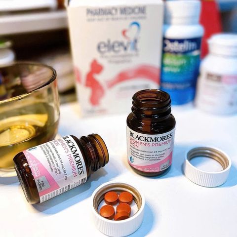 Viên Uống Sắt Blackmores Premium Iron cho Phụ Nữ - 30 Viên Bổ Sung Sắt, Vitamin C và B, Tăng Cường Sức Khỏe và Hệ Miễn Dịch